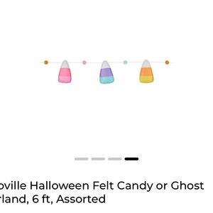 Dollar General Colorful Felt Candy Corn Garland